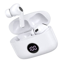 Prevo M10 Active Noise Cancelling TWS Earbuds, Bluetooth 5.3, Automatic Pairing, Touch Control Feature with Digital LED Display Wireless Charging Case, Android, IOS and Windows Compatible, White Prevo M10 Active Noise Cancelling TWS Earbuds, Bluetooth 5.3, Automatic Pairing, Touch Control Feature with Digital LED Display Wireless Charging Case, Android, IOS and Windows Compatible, White